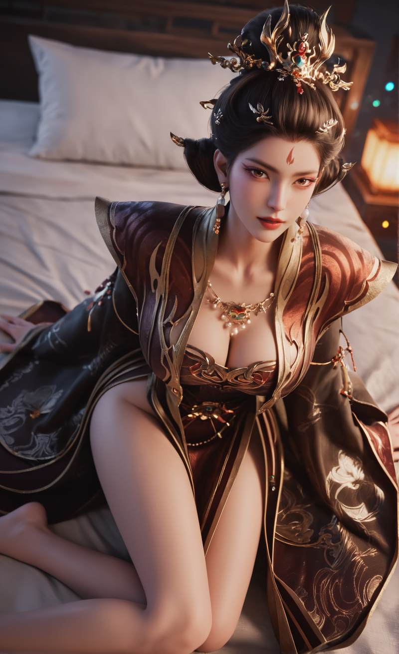 3023-墨迹-AI绘画大神国漫女神图包合集[56套-38.3G] - 全文