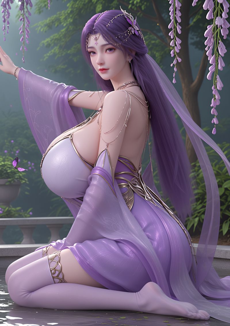3120-蝶翼-AI绘画大神国漫女神图包合集[34套-46G] - 第2页